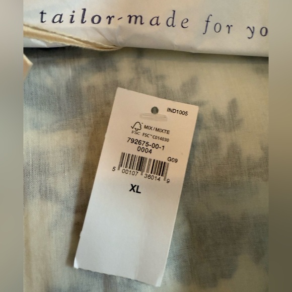 Gap x Love Shack Fancy Blue and White Floral Mini Dress XL NWT - Picture 3 of 4